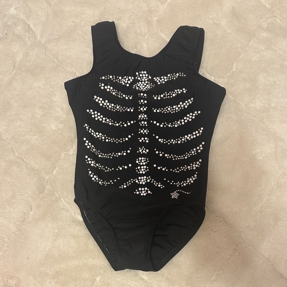 Black Skeleton Kids Bodysuit